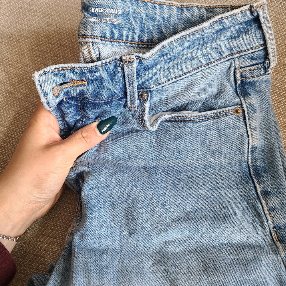 Old Navy High Rise Straight Jeans
